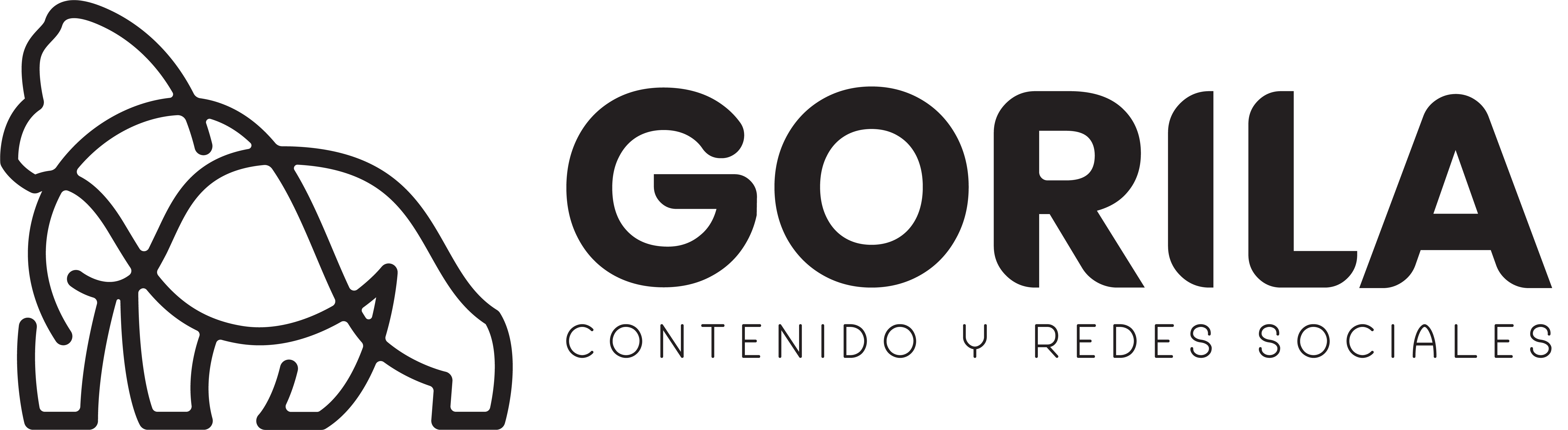 Logo Gorilla Contenido y RRSS Horizontal